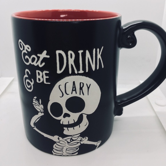 Halloween Eat Drink & Be Scary Skeleton Mug Boo - Picture 7 of 8